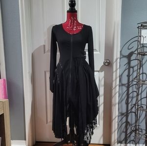 Dolls Kill Punk Rave Black Dress